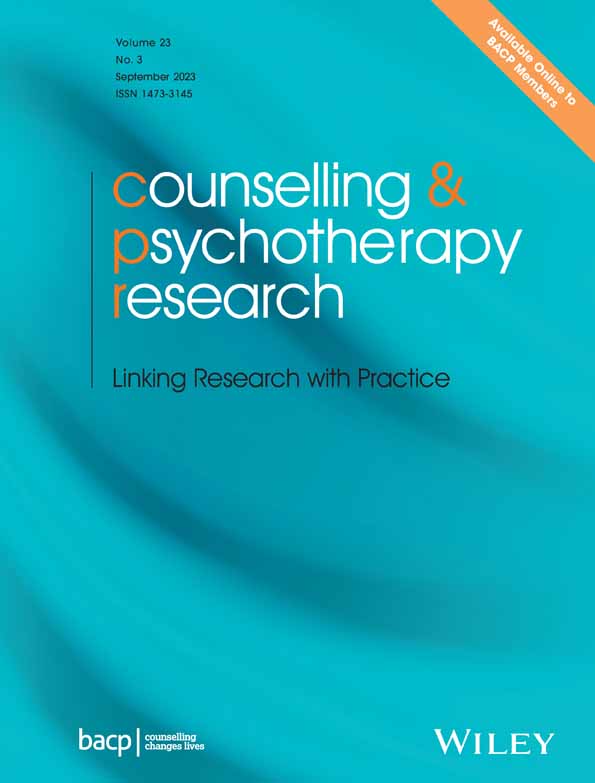 Counselling & Psychotherapy Research Cover