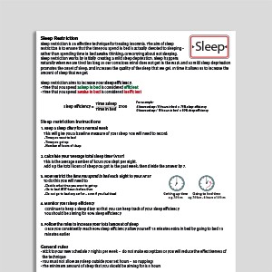 Sleep Restriction