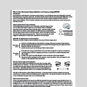 What Is EMDR? (Eye Movement Desensitization and Reprocessing)