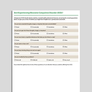 Am I Experiencing Obsessive Compulsive Disorder (OCD)?