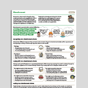 abandonment schema handout image