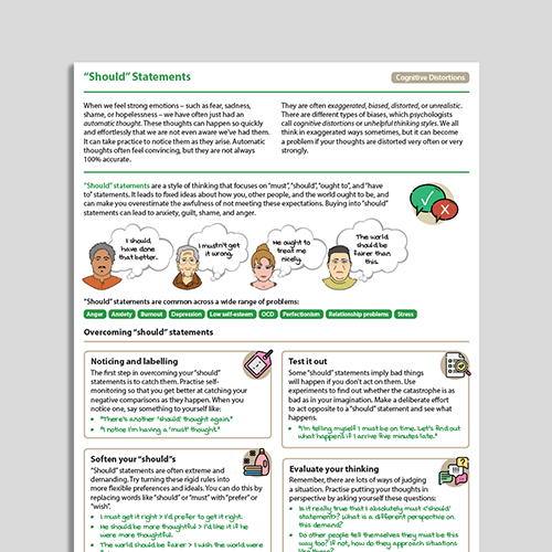 "Should" Statements Information Handout